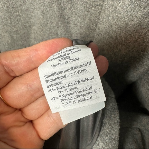 J.Crew Mercantile Classic Wool Cocoon Coat Gray - Picture 6 of 6